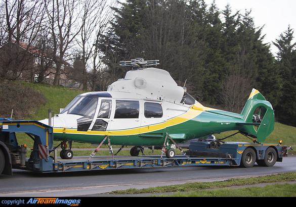 New Great North Air Ambulance Service Dauphin seen here on Delivery to Leeds for various upgrades before being called into action this Spring Eurocopter AS-365N3+ Dauphin