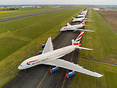 British Airways fleet of Airbus A380s have arrived at Chateauroux, Fra...