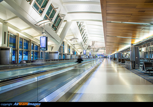 An empty TBIT at LAX due to COVID-19 Los Angeles Airport