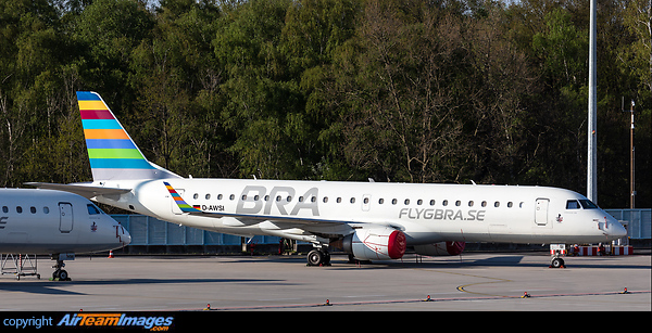 German Airways intended to lease four E190 aircraft to the Swedish regional airline Braathens Regional Airways starting this summer.
All aircraft are currently parked at Cologne/Bonn Airport. Embraer ERJ-190LR