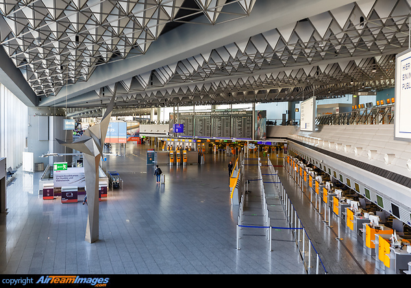 Empty Terminal 1 of Frankfurt Airport during the Coronavirus crisis Frankfurt Main Airport