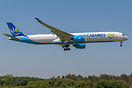 First visit of an Airbus A350-1000 to Nantes, transporting medical sup...