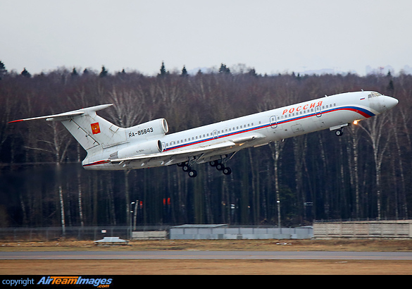 Ferry flight after years of storage Tupolev Tu-154M