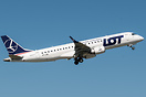 Seen here is a lot E190 (SP-LMD) departing Jersey operating a repatria...