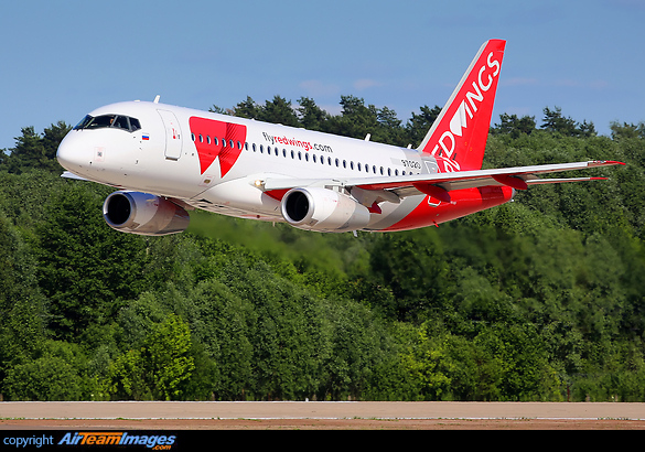 The second "first" Superjet for Red Wings (plane was retired from fleet and returned after few years) Sukhoi SuperJet 100-95B