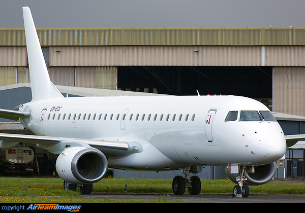 Ex-Air Moldova Embraer 190, ER-ECC, now devoid of livery/titles, understood to be destined for Eastern Airways Embraer ERJ-190AR