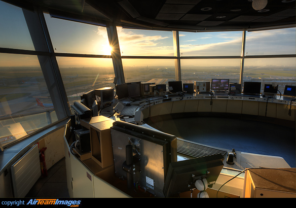 Deserted ATC Tower before removing ATC systems and starting refurbishment works Paris Orly ATC Tower