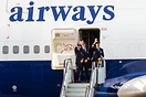 The crew of the final British Airways Boeing 747 flight