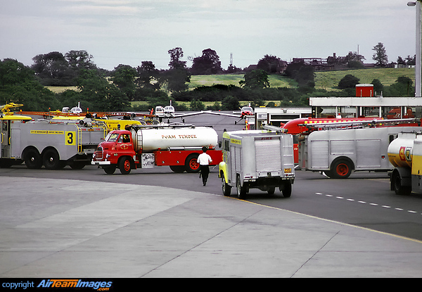 Birmingham airport 1972 fire & rescue vehicles. Birmingham Airport
