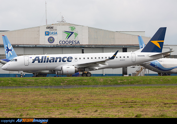 First Embraer 190 with Alliance Airlines colors on test flight. Sold by Panamanian Copa Airlines Ex HP1569 Embraer ERJ-190AR