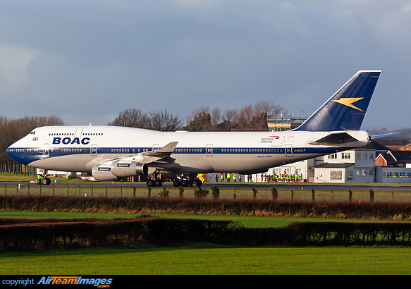 End of an Era for the 747 fleet of British Airways as the last Boeing 747-400 is caught resting after its short flight from Cardiff to St Athan's, Wales to where it will be retired and preserved for future generations to see. Boeing 747-436