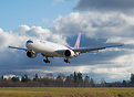 Thai Airways' latest Boeing 777 returning from paint hangar in Portlan...