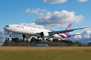 Thai Airways' latest Boeing 777 returning from paint hangar in Portlan...