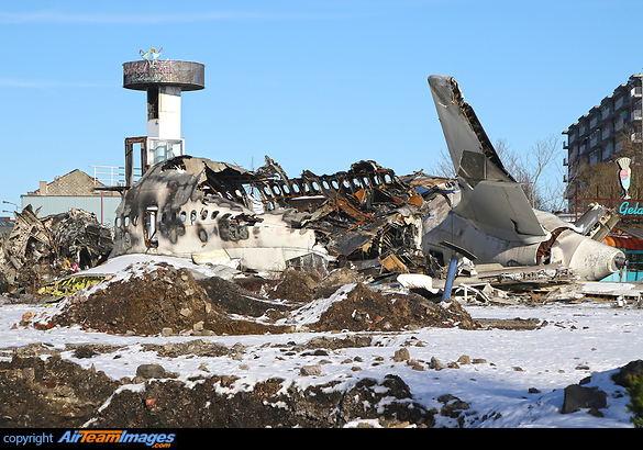 Remains of 5N-AUG after it caught fire on November 17th 2020.
According Sudpresse the plane was set on fire by a few adolescents... Airbus A310-222