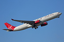 Virgin Atlantic Airbus A330-300 G-VLUV performing a test flight after ...