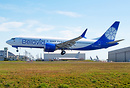 Belavia airlines latest 737-8 MAX performing final inspection flight p...