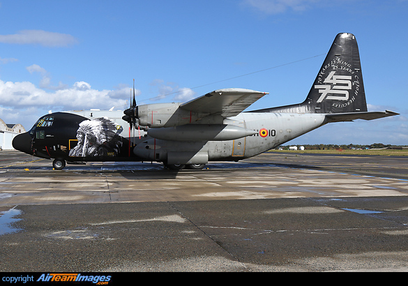 Special scheme celebrating the 70th anniversary of the 15th Wing and 45 years of C-130 in service of the Belgian Air Force. Lockheed C-130H Hercules