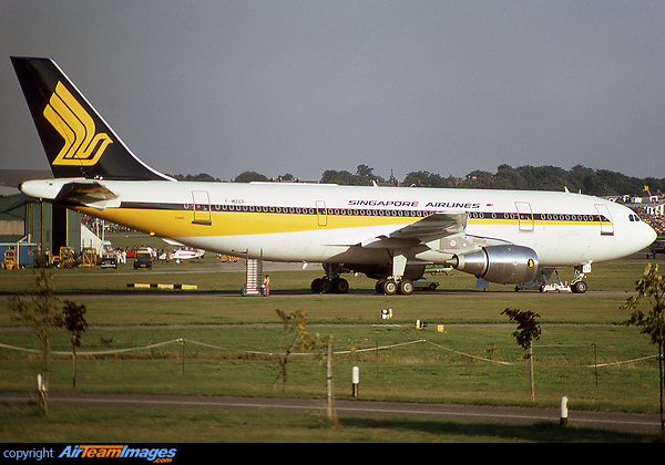 Airbus A300B4-203 F-WZER is pictured in Singapore Airlines colours at the Farnborough Air Show on September 7th 1980. It later became their 9V-STA. Airbus A300B4-203
