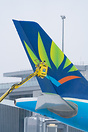Right before starting deicing on this Air Caraibes A350