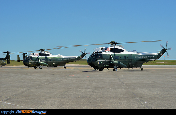 Helicopters used by President Biden on his visit to Newquay for the G7 summit Sikorsky VH-3D