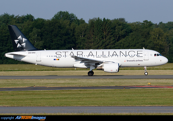 The first Brussels Airlines A320 which wears the Star Alliance c/s. Ex Margritte c/s. Airbus A320-214