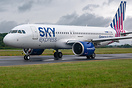 First arrival in Nantes for Sky Express. Performing a traingle route v...