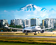 Mount Baker looking far more bare than normal this time of year due to...