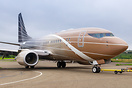 Former N666ML has received a complete new color scheme