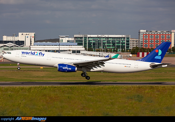 Afghanistan Refugee flight from Dubai World Center (DWC) bringing in Afghanistan nationals from Kabul, flight is operated by World2fly on behalf of the UK government. Airbus A330-343