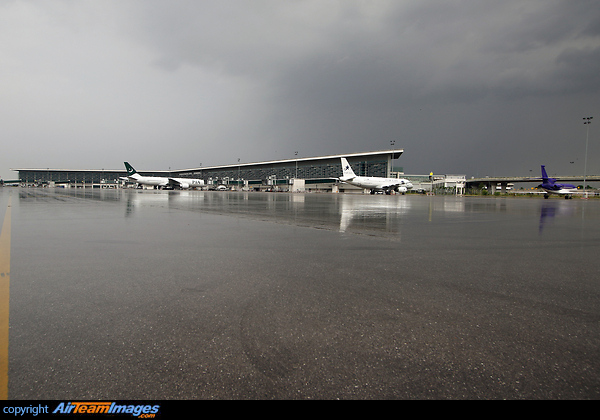 Airside view Southeast Apron Islamabad Airport