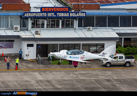 Zara Rutherford flying all round the world, planning to visit 56 countries and become the youngest person to fly around the globe. This is her stop #23 of about 56 that she has planned. Air to air photo of her departure with Tobias Bolanos terminal Shark Aero