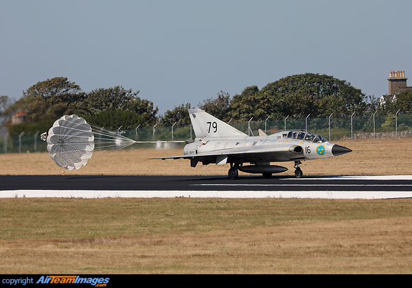 Swedish Air Force Historic Flight Saab Sk35C Draken