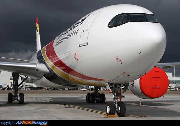 First of 2 Airbus A330neo aircraft for Air Belgium which will replace their A340's. Airbus A330-941