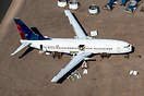 Former Delta Airlines being scrapped.