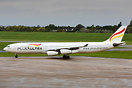 Passenger aircraft operating a cargo flight from China