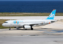 Painted in the livery of Sky Atlantic Vacations