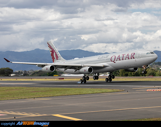 Repositioning flight from MRLB to MROC due to parking limitations. Route: DOH - MAD - LIR - SJO Airbus A340-313X