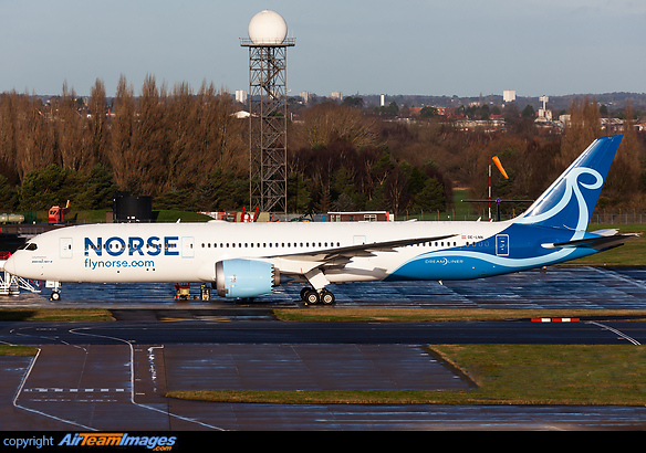 Attending STS Aviation prior to delivery to the new Norwegian Airline Norse Atlantic Airways. Will be wear new reg of LN-FNI on delivery to airline Boeing 787-9 Dreamliner