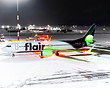 On the de-icing pad before departure