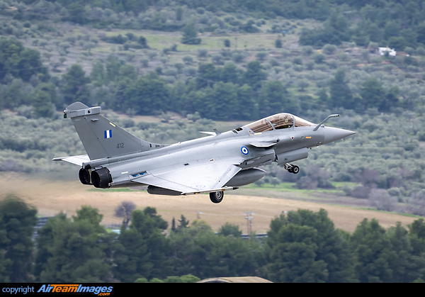 First Rafales for the Hellenic Air Force delivered today at Tanagra Air Base, 332 SQ Dassault Rafale EG