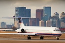 Olympia Aviation NHL Detroit Red Wings departing to Edmonton.