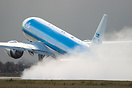 Taking off from a wet runway