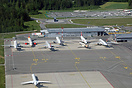 Stored aircraft at Ljubljana Airport