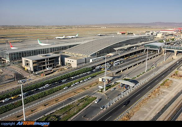 Tehran - IKA airport, view from ATC Tower. Tehran Imam Khomeini Airport