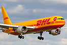 Recently painted into full DHL livery apart from small sticker at the ...