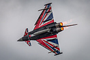 RAF Typhoon display team with blackjack at Teesside Airshow 2022
