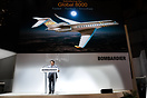 Eric Martel introducing the Bombardier Global 8000 capable of reaching...