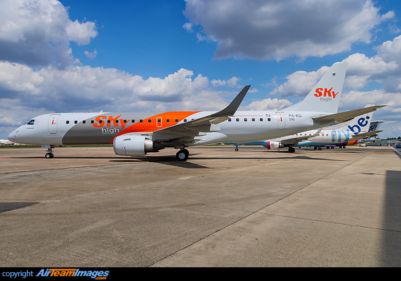 New Embraer ERJ-190, P4-KCI for Dominican Republic airline Sky High Aviation Services based Santo Domingo - Paintjob by MAAS Aviation Maastricht Embraer ERJ-190LR