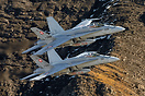 Boeing F/A-18 Hornets of the Swiss Air Force at Axalp equiped with AIM...