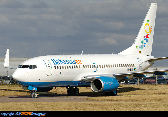 Freshly painted by Airbourne Colours at East Midlands, VP-BYY is the latest addition to Bahamasair's fleet Boeing 737-752